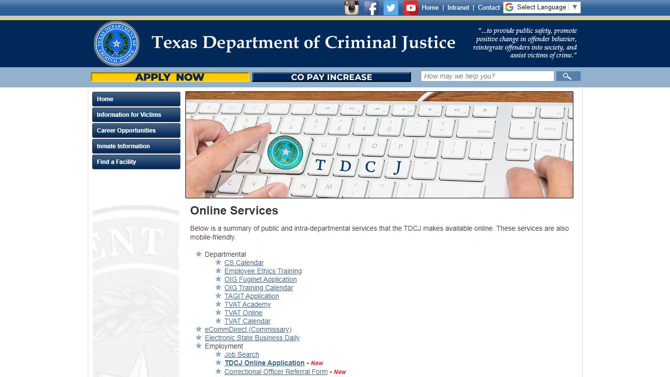 Texas Department of Criminal Justice